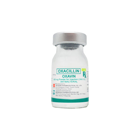 Oxavin Oxacillin 500mg Powder for Injection (I.M./I.V.) Vial