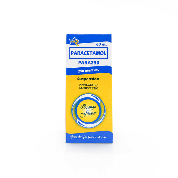 Para250 250mg/5ml Paracetamol Orange Suspension 60ml