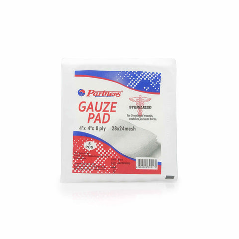 Partners® Gauze Pad 4"x4"x8ply 28x24 mesh