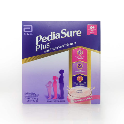 PediaSure Plus® Pre-School Age Powdered Milk Strawberry Flavor 1.2 kg