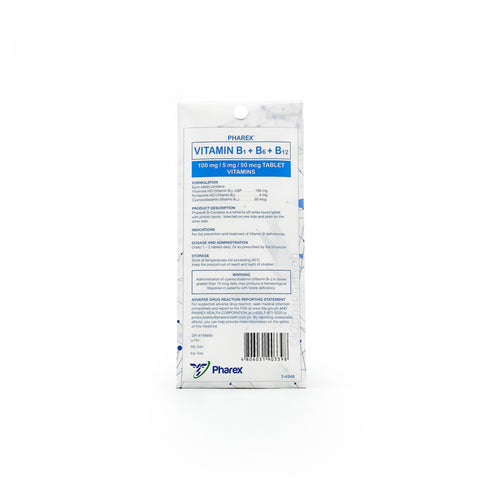 Pharex® 100mg/5mg/50mcg Tablet