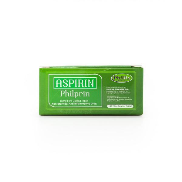 Philprin Aspirin 80mg Film-Coated Tablet