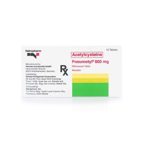 Pneumotyl® 600mg Effervescent Tablets