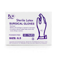 Px Dr. Care Sterile Latex Surgical Gloves Size 6.5