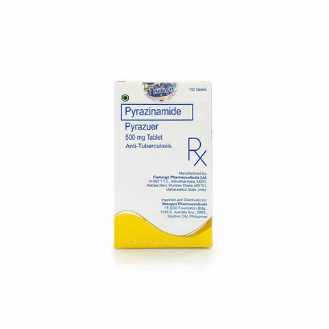 Pyrazuer Pyrazinamide
500mg Tablet