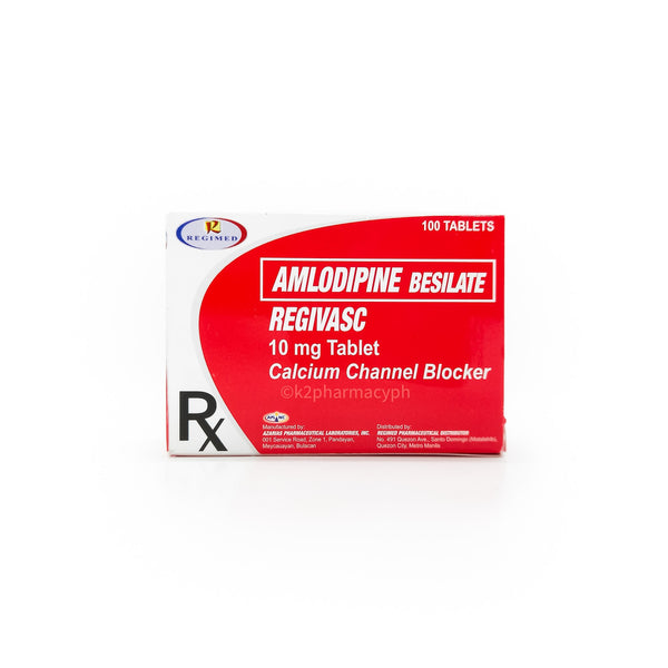 Regivasc Amlodipine Besilate 10mg Tablet