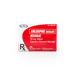 Regivasc Amlodipine Besilate 10mg Tablet