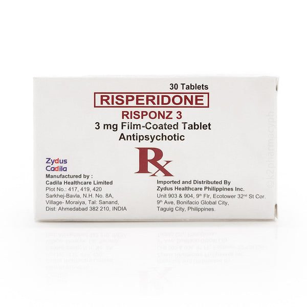 Risponz 3 Risperidone  3mg Film-Coated Tablet