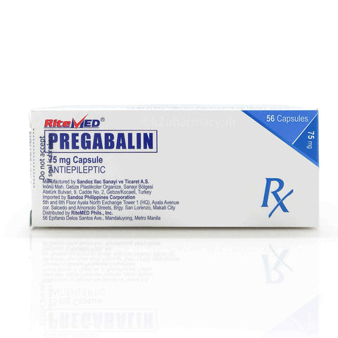 Ritemed® Pregabalin 75mg Capsules