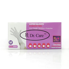 Rx Dr. Care™ Latex Gloves Powder-Free Box of 100s