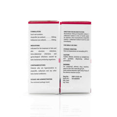 Sacriva -750 Ampicillin Sodium Sulbactam Sodium
500mg/250mg Powder for Injection (IM/IV) 10 Vials