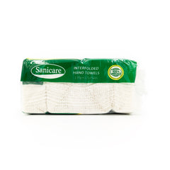 Sanicare Interfolded Hand Towels Tissue 175 Pulls