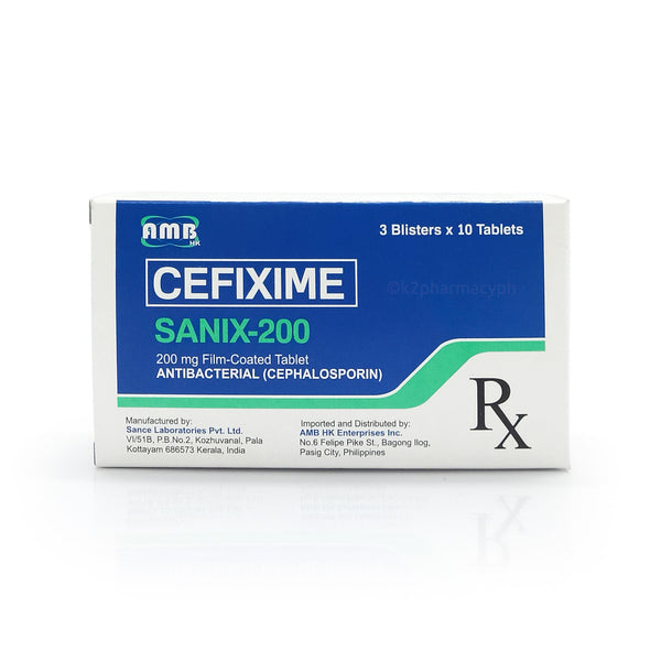 Sanix-200 Cefixime 200mg Film-Coated Tablet