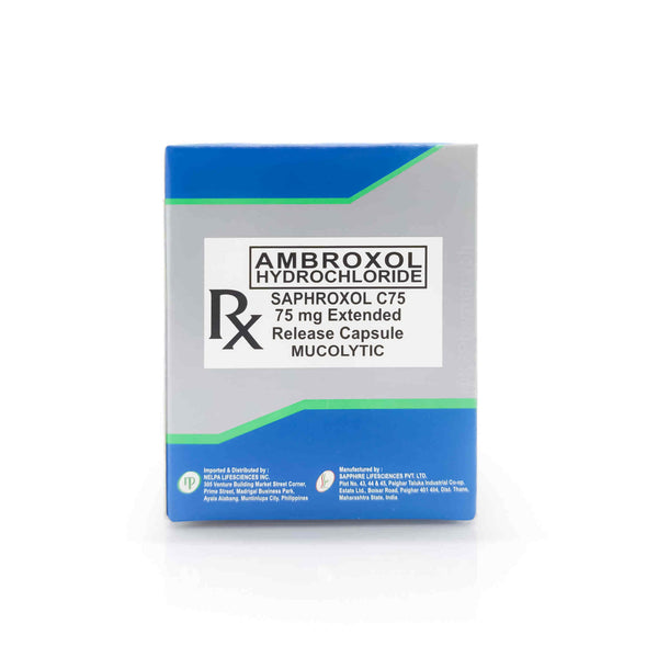 Saphroxol C75 Ambroxol HCl 75mg Extended-Release Capsule