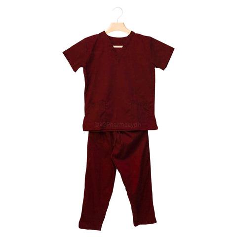 Scrub Suit Maroon Terno