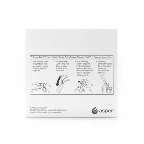 Sensorcaine® 0.5% 5mg/mL Solution for Injection in Polyamp DuoFit®  Ampoules