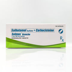 Solmux® Broncho Salbutamol Sulfate + Carbocisteine Capsule 500mg