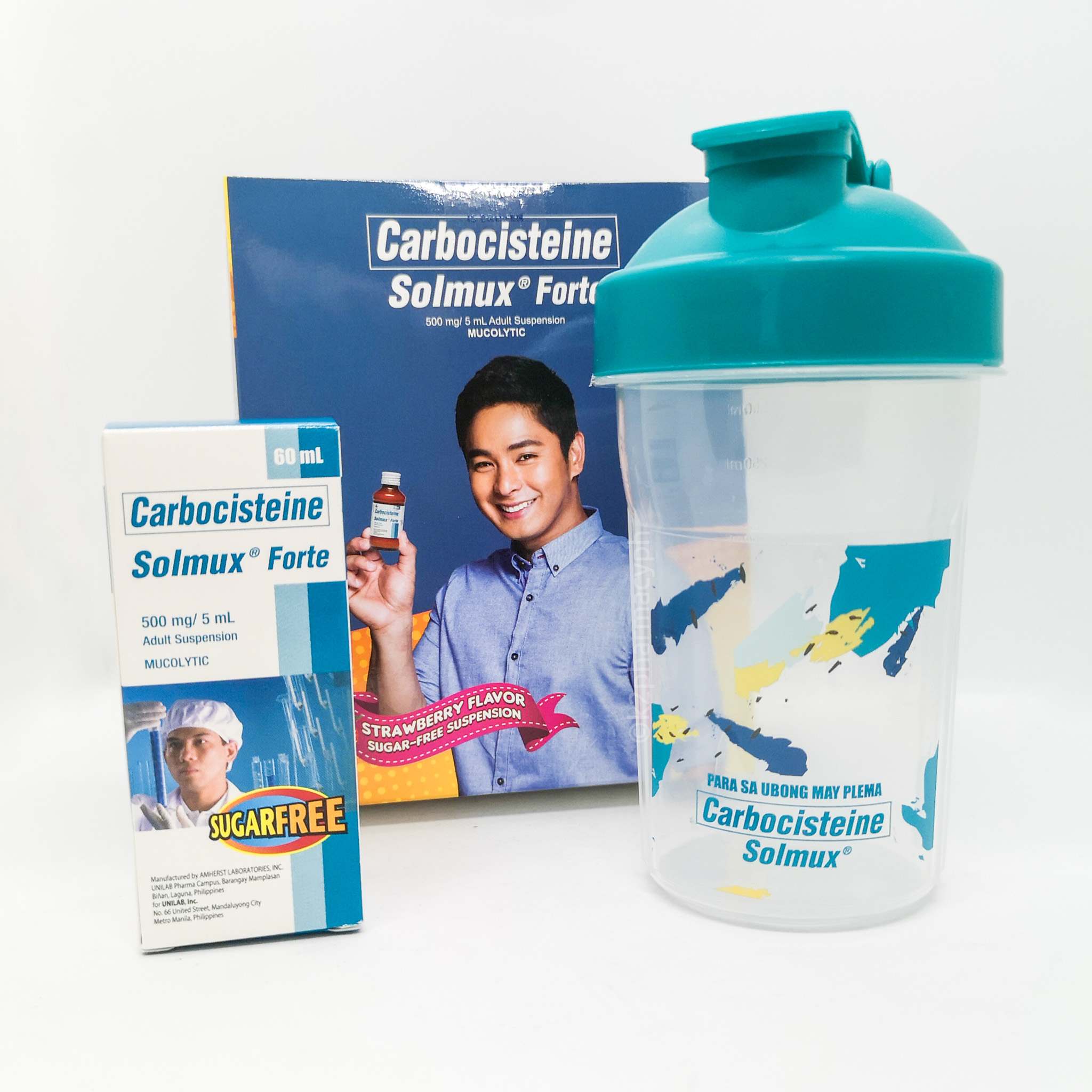 Solmux® Forte Carbocisteine Adult Suspension 500mg/5mL Sugar-free 60mL