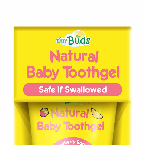 Tiny Buds™ Natural Baby Toothgel Stage 1 Strawberry Banana 55g