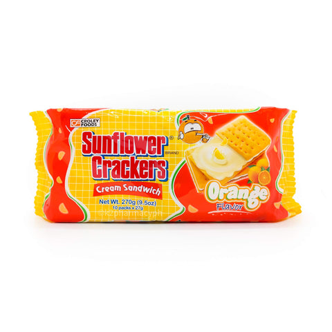 Sunflower® Crackers Cream Sanwich Orange 27g