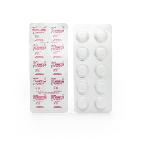 Telmisaph-80 Telmisartan 80mg Tablet