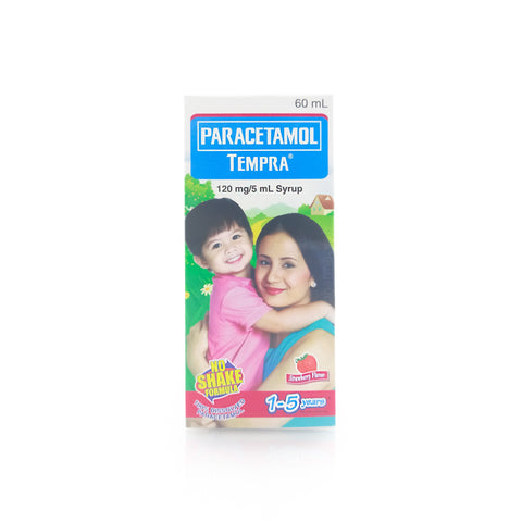 Tempra® 120mg/5mL Strawberry Syrup (1-5yo) 60mL