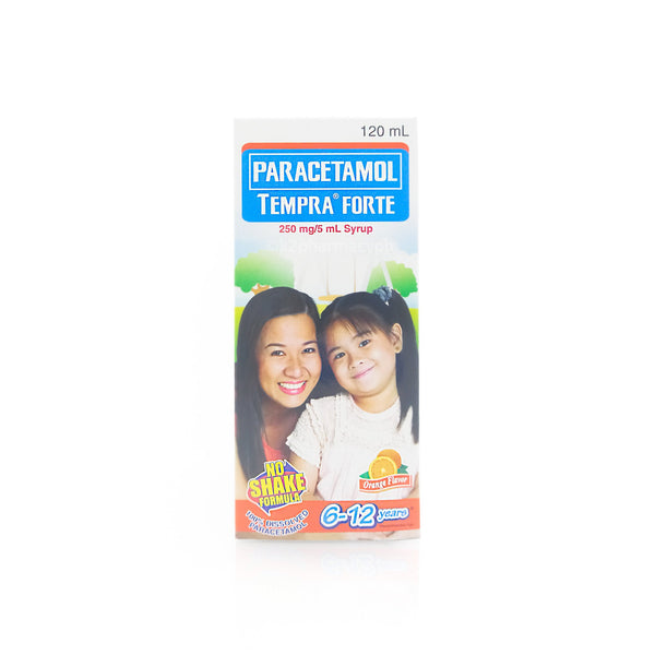 Tempra® Forte 250mg/5mL Orange Syrup (6-12yo) 120mL