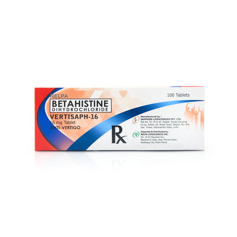 Vertisaph-16 Betahistine Dihydrochloride 16mg Tablet