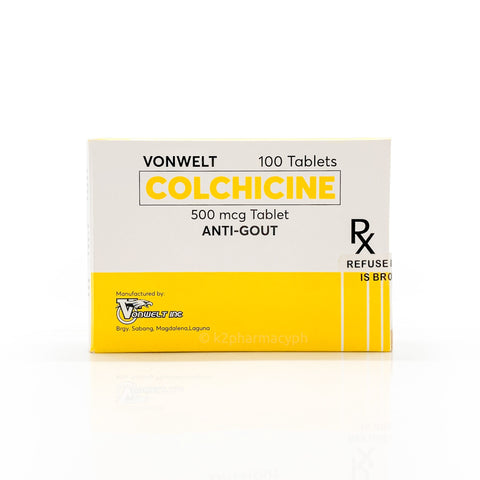 Colchicine (Vonwelt) 500mcg Tablets