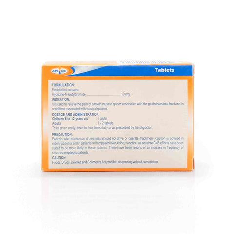 Zolnex Hyoscine-N-Butylbromide 10mg Tablet