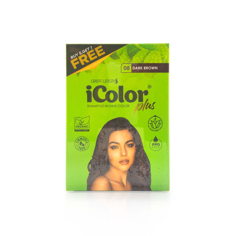 iColor® Plus Shampoo Dark Brown 180mL