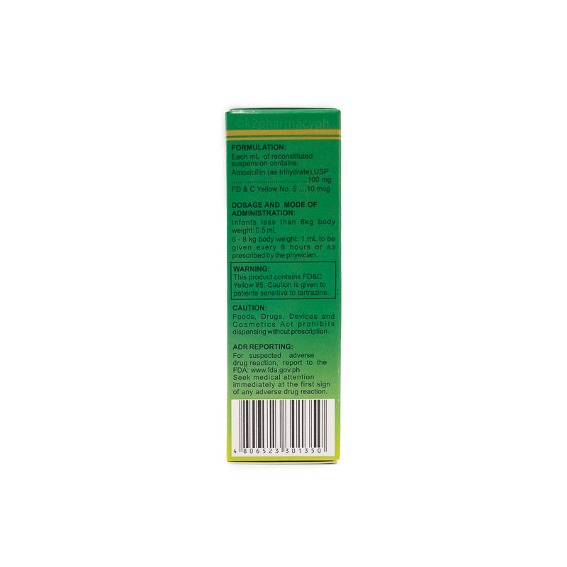 Axmel Amoxicillin 100mg/mL Suspension (Oral Drops) 10mL