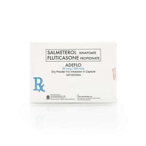 Adeflo 50mcg/500mcg Dry Powder for Inhalation in Capsules Metro Drug Inc.