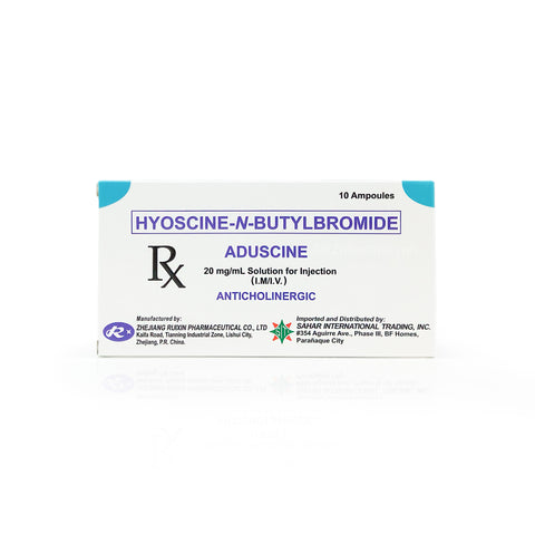 Aduscine Hyoscine-N-Butylbromide 20mg/mL Ampoules