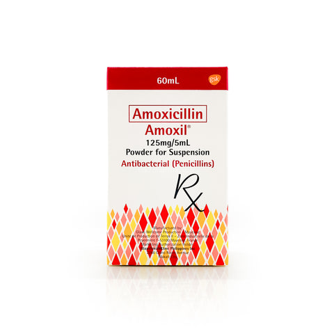 Amoxil® 125mg/5mL Suspension 60mL