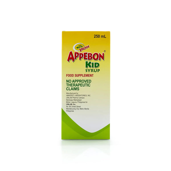 Appebon Box Appebon® Kid Syrup 250ml UNILAB INC. United Laboratories, Incorporated