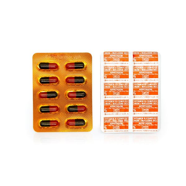 Appetason Vitamin B-Complex + Iron + Buclizine HCI Capsule