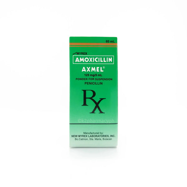 Axmel® Amoxicillin 125mg/5mL Suspension 60mL Regimed Pharmaceutical