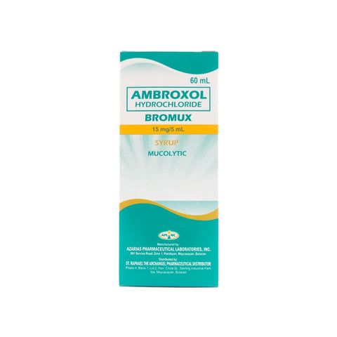 Bromux Ambroxol HCI 15mg/5ml Mango Syrup 60mL