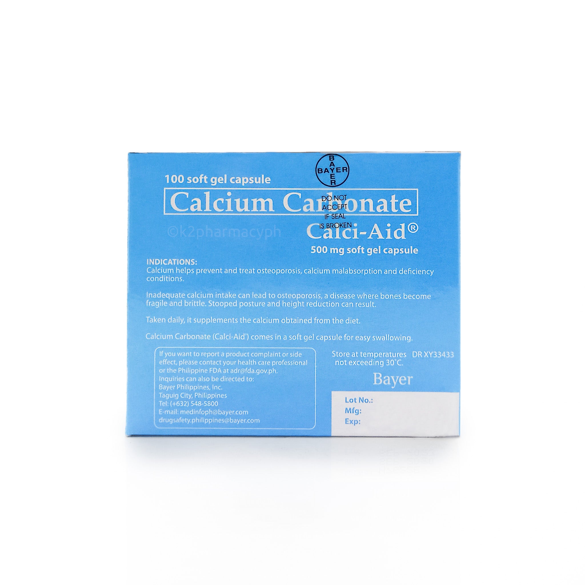 Calcisoft Calci-Aid® 500mg Soft Capsule