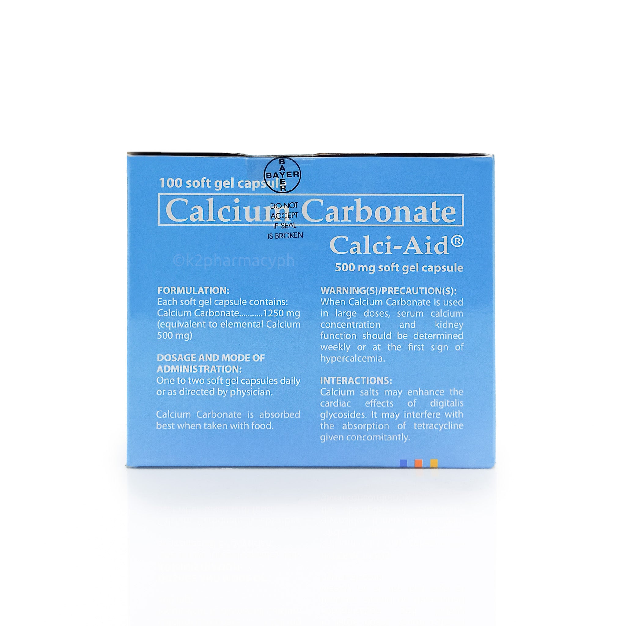Calcisoft Calci-Aid® 500mg Soft Capsule