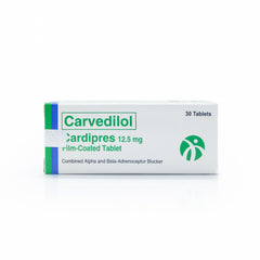 Cardipres Carvedilol 12.5mg Film-coated Tablet