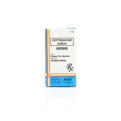 Cefzox Ceftriaxone Sodium 1g Powder for Injection I.M/I.V Vial