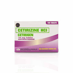 Cetirigen Cetirizine HCl 10mg Tablets