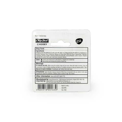 Chap Stick® Lip Balm Cherry 4g