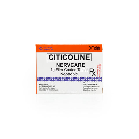 Citicoline Nervcare 1g Film-Coated Tablet