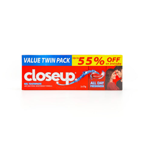Close Up® Red Hot All Day Freshness 2 x 175g