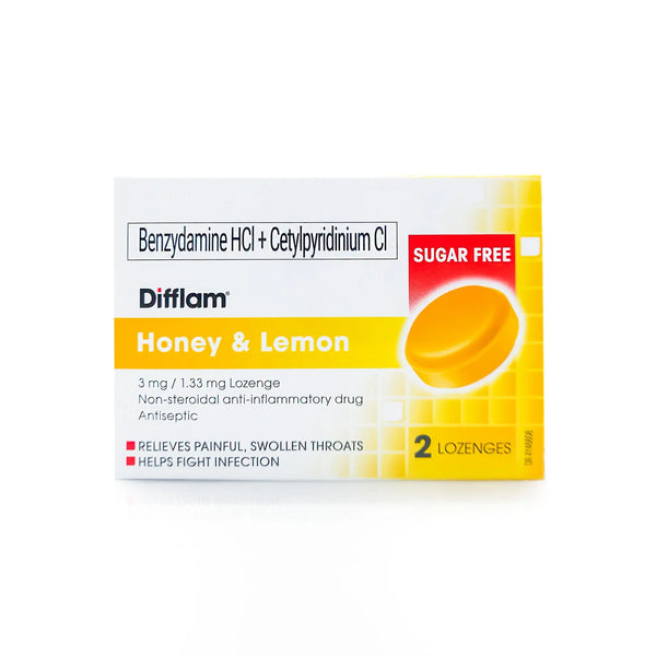 Difflam® Honey & Lemon Sugar Free Lozenges Metro Drug Inc.