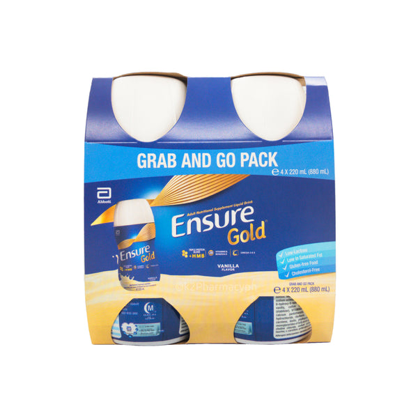 Ensure Gold® Vanilla Ready to Drink Grab and Go Pack 4 x 220mL