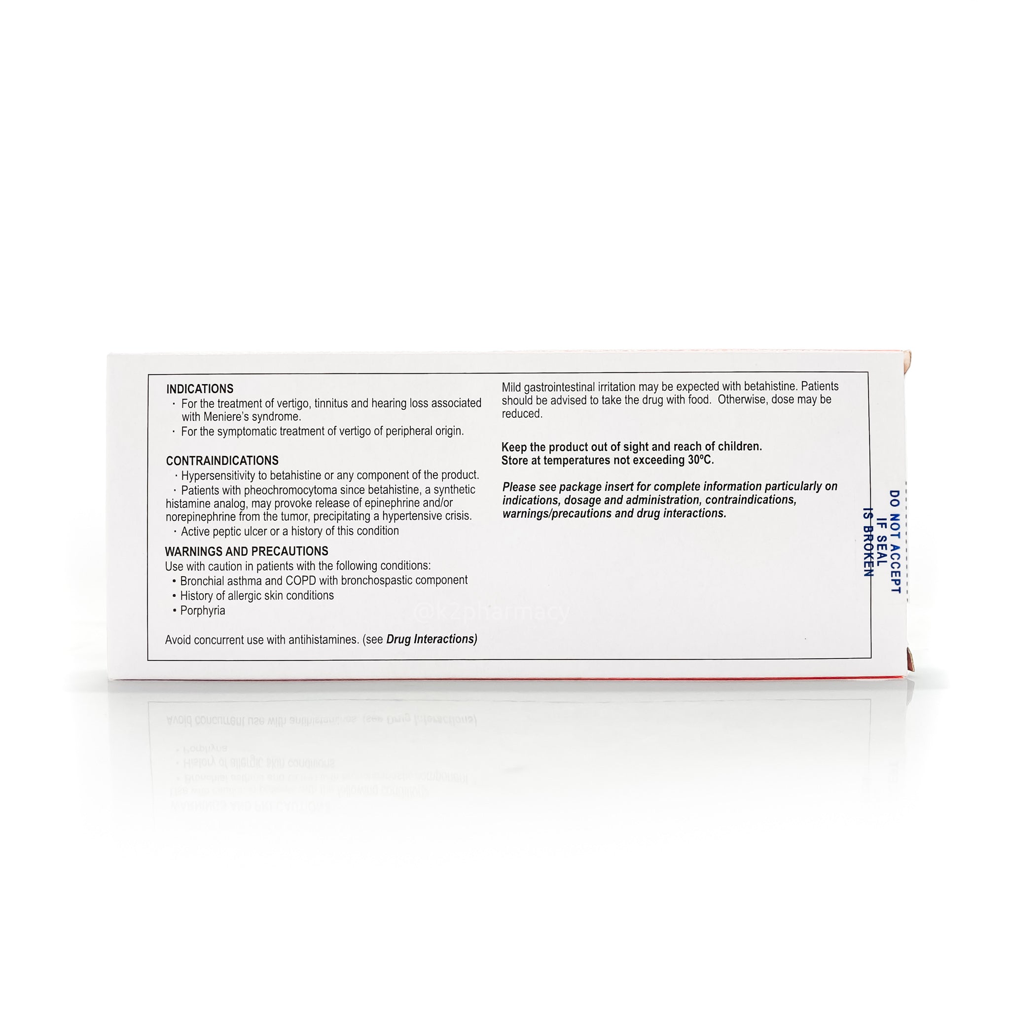 Exigo® 16mg Tablets